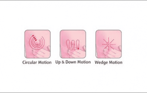 Khám di chuyển từng phần nhỏ.